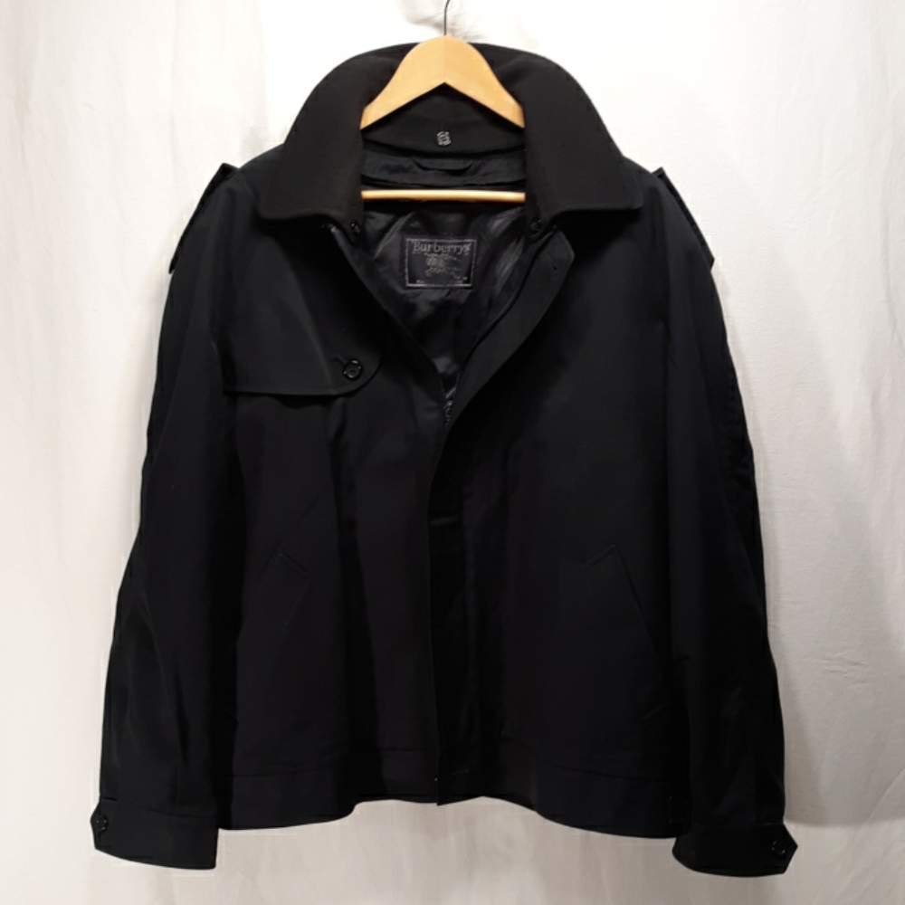Burberry Short Trench Coat  Jacket Navy Blue